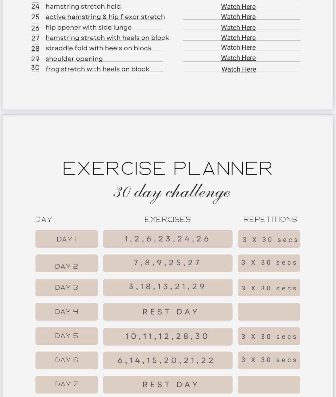 30 Day Stretch & Strength Challenge